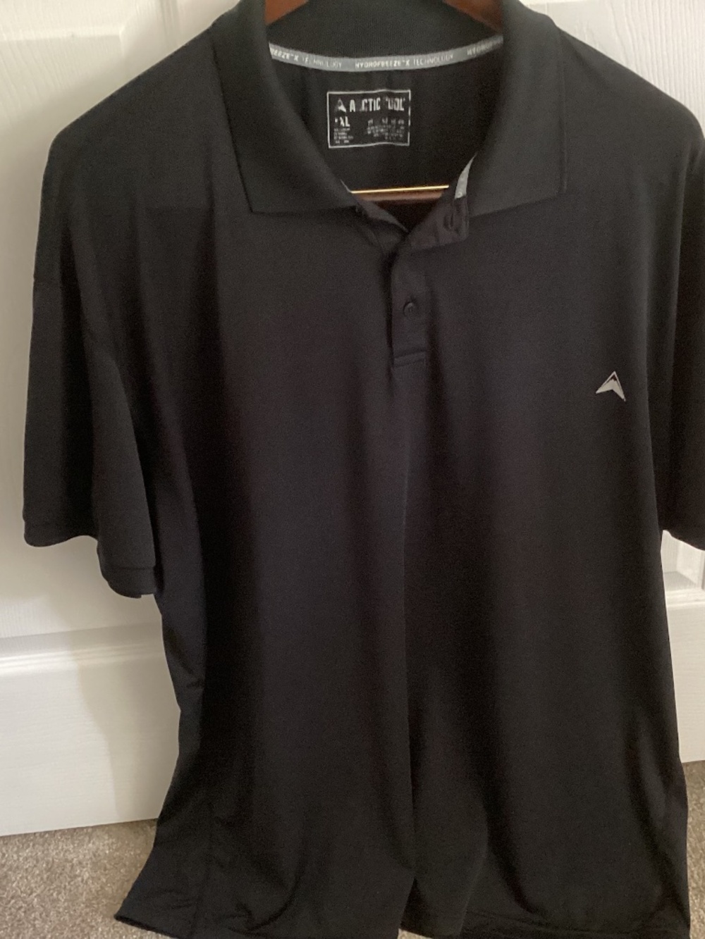 Men’s Article Cool Hydrofreeze Technology Shirt Black Short Sleeve Size XXL